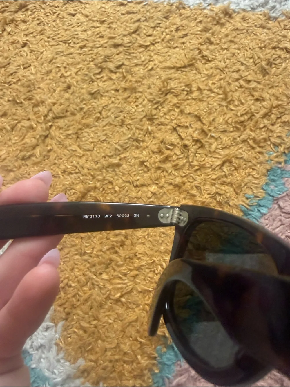 Ray-Ban Original RB2140 Wayfarer Tortoiseshell & Green Lens Sunglasses